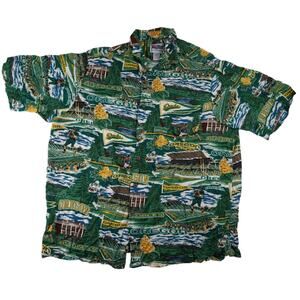 Vintage Reyn Spooner University of Oregon Ducks Hawaiian Shirt